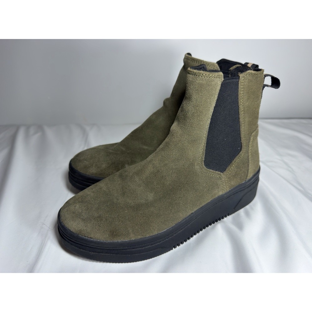 Dr. Scholl's Original Collection Chelsea Boots Olive Suede Women's 8.5M